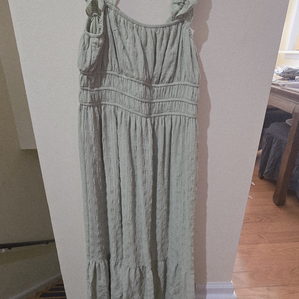 Zara Sage Green Maxi Dress